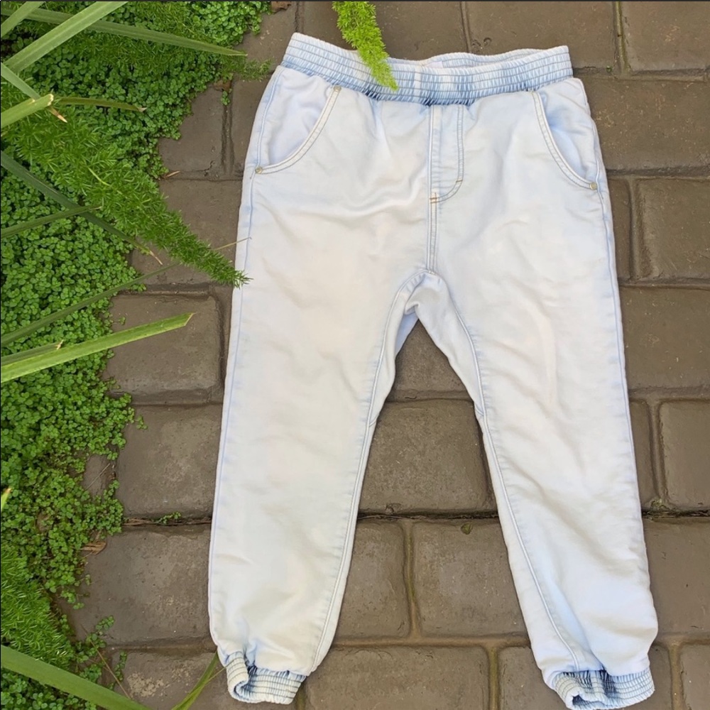 ONE TEASPOON Falcons Cropped Drop Rise Sport Jean